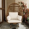 Acekool 360° Swivel Egg Chair with Cushions - Indoor/Outdoor Rattan Lounge Chair for Patio & Living Room - 4 of 4