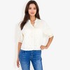Anna-Kaci Women's Embroidered Blouse With V-Neck And Eyelet Detailing - 4 of 4