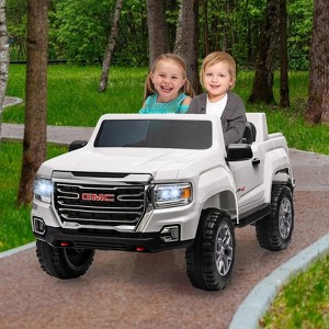 2-Seater Ride On Truck Car, 24V 7AH Battery Powered Electric Vehicle with Remote Control, LED Lights, Safety Belt, Music, Ride On Toy for Kids 3-10 - 1 of 4