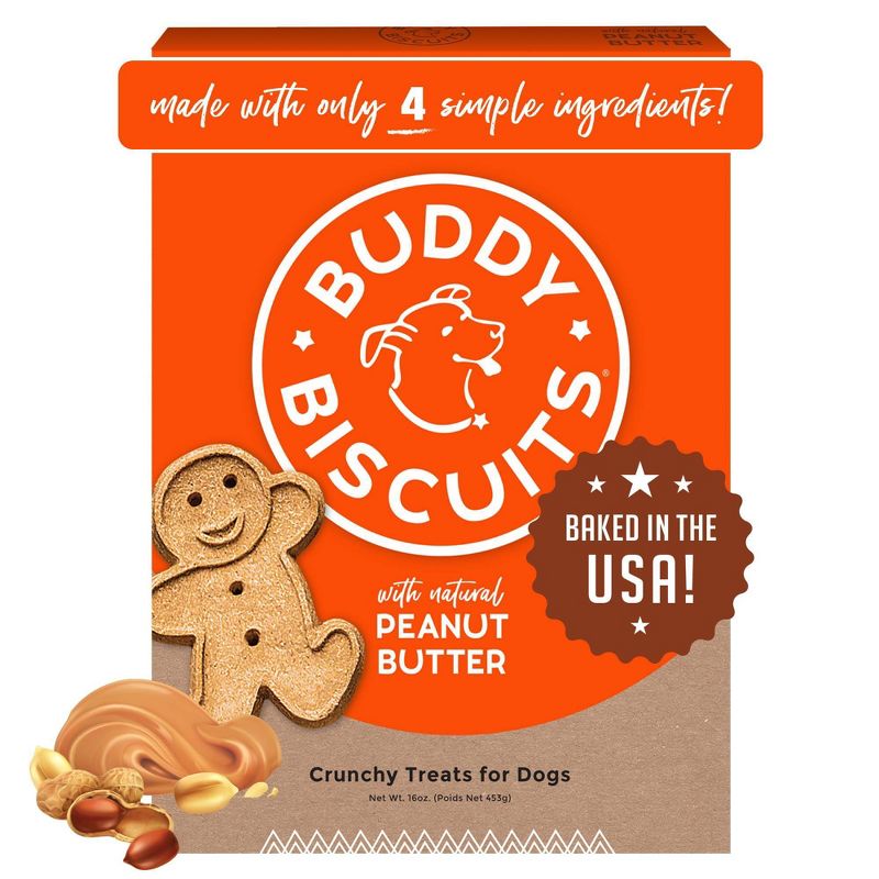 Buddy Biscuits Oven Baked Crunchy Peanut Butter Dog Treats, 1 of 20