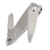 Unique Bargains Metal Compact Size Silver Tone Nail Clipper 2.1" x 0.46" x 0.54" 2 Pcs - 2 of 3