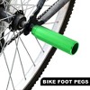 Unique Bargains Universal Aluminum Alloy BMX MTB Bike Bicycle for 3/8" Axles Rear Foot Pegs Footrests 1 Pair - image 3 of 4