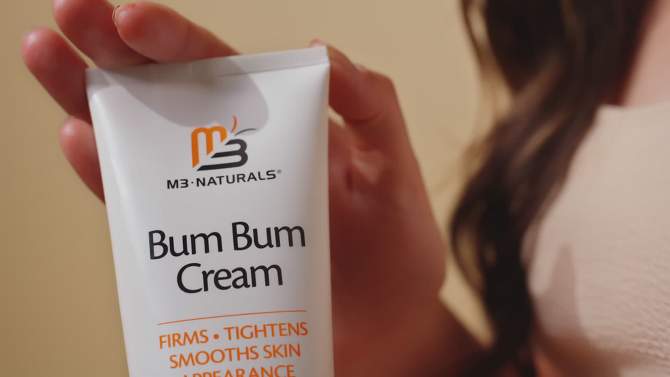Bum Bum Cream Massaging Lotion for Butt Bust and Body, M3 Naturals, 8 fl oz, 2 of 9, play video
