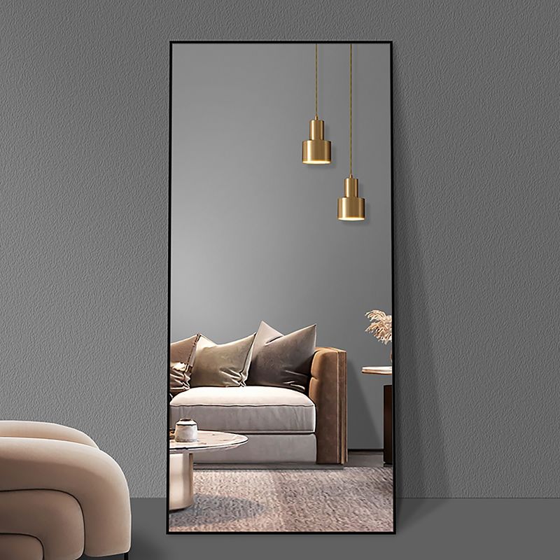 Max 65x24 Floor Rectangle Mirror,Ultra Thin Aluminum Alloy Frame with Oversized Rectangle Standing Mirror-The Pop Home, 2 of 8