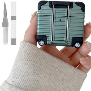 HTUTWOO for AirPods 4 Case,Fashion Cute Funny Suitcase Design Sturdy Shockproof Earphone Protect Case with Safety Lock for Women Men - 1 of 4