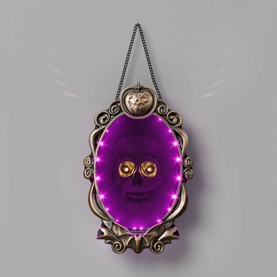 Light Up Emerging Skull Frame Halloween Decorative Prop - Hyde and EEK! Boutique™: Indoor Window Hanger