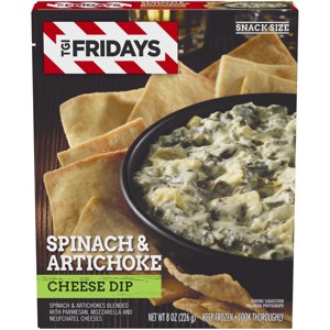 T.G.I. Friday's Spinach & Artichoke Cheese Frozen Dip - 8oz - 1 of 3