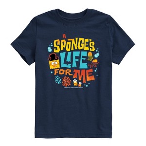 Boys' - Spongebob Squarepants - Spongebob: The Search For Squarepants Sponges Life For Me Short Sleeve Graphic T-Shirt - 1 of 4
