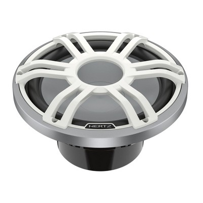 Hertz HMS 12 S4-LD-SW - 12" 4-Ohm Marine Subwoofer with RGB LEDs, White Sport Grille