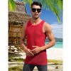 Men's Mesh Tank Top Fishnet Fitted Sleeveless Muscle Round Neck Top - 3 of 4