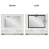 Amanti Art Mirror Makeover Bathroom Mirror Frame Border Kit - Fully Assembled Peel and Stick Frame - Mirror NOT Included - Bark Rustic Char Trim - 4 of 4