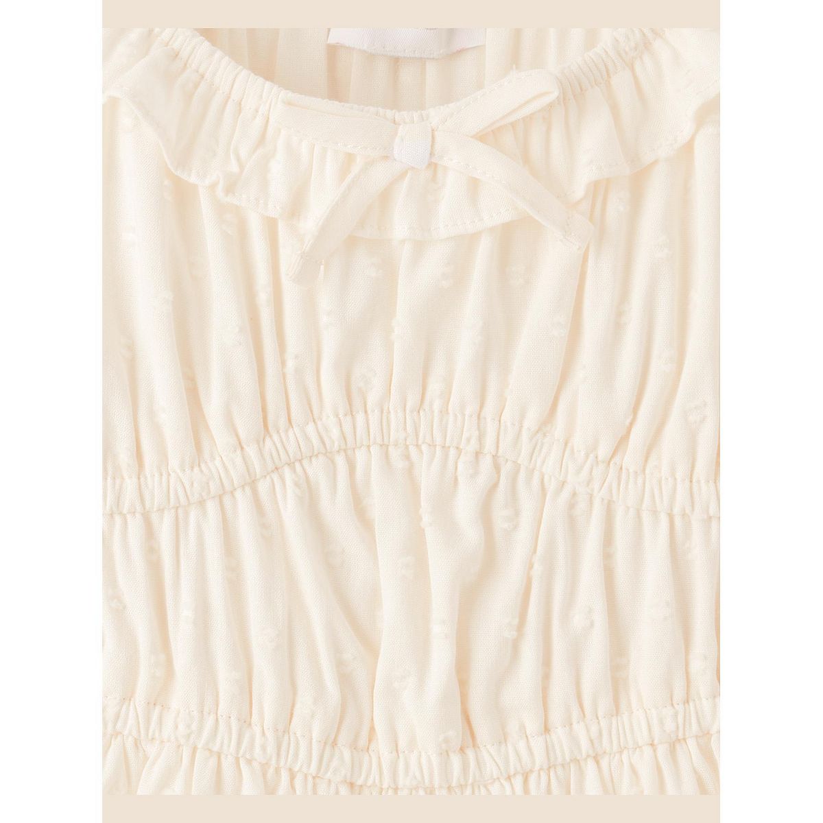 The Children's Place Girls Short Puff Sleeve Clip Dot Ruffle Dress - thumbnail 7