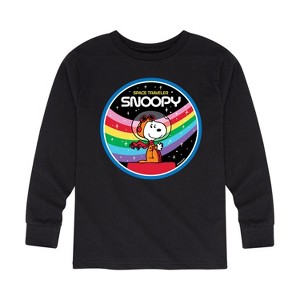 Boys' - Peanuts - Space Traveler Snoopy Long Sleeve Graphic T-Shirt - 1 of 4