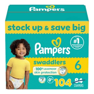 Pampers Swaddlers Sensitive Disposable Diapers - (Select Size and Count) - 1 of 4
