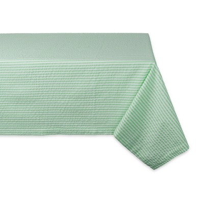 84"X60" Seersucker Tablecloth Green - Design Imports