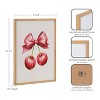 Kate & Laurel All Things Decor 12"x16" Gallery Coquette Preppy Girly Red Pink Bow Cherries Print by The Creative Bunch Studio Natural - 3 of 4
