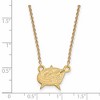 Black Bow Jewelry 10k Yellow Gold Columbus Blue Jackets NHL Necklace 18 Inch - 2 of 4