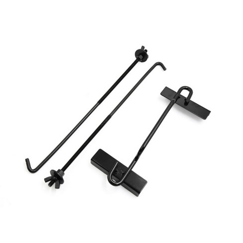 Unique Bargains Adjustable Battery Hold Down Bolts Clamp Bracket Holder For  Auto Car Black 1 Set : Target