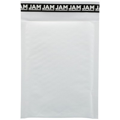 JAM Paper Bubble Lite Padded Mailers Size #0 6 x 8 1/2 White Kraft 96292H