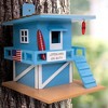 Home Bazaar 7" Lifeguard Shack Bird House Blue - 3 of 3