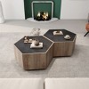Industrial Style Coffee Table, Corner Table With Drawer, Side Table In Living Room-Cuddlewood - 2 of 4