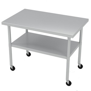 Coucheta Stainless Steel Work Table, Commercial Food Prep Worktable, Heavy Duty Metal Work Table with Adjustable Bottom Shelf - 1 of 4