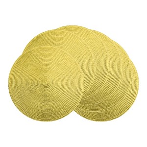 REGALWOVEN Farmhouse Placemats Set of 6 Woven Placemats for Dining Table Decor  Washable Kitchen Table Mat Wipe Clean - 1 of 4