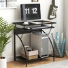 Tangkula 27.5" Small Laptop Computer Desk w/ Keyboard Tray Home Office Desk Workstation - 3 of 4