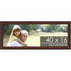PosterPalooza | Panoramic Simple Brown Picture Frame - UV Acrylic, Foam Board Backing, Hanging Hardware - 2 of 4