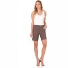 Rekucci Women's Pull-On Chic Urban Shorts with Pockets and Button Detail - 4 of 4