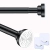 LunaLulinlk 32" to 84" Adjustable Shower Curtain Rod, Stainless Steel No Drilling | Anti-Slip - 3 of 4