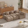 KWPZQEB Modular Sofa, Sectional Sofa w/ Pillows, 1/2/3/6-Seater Soft Lounger, Armless Corduroy Sofa, Modern Boneless Conversion Sofa for Living Room - 3 of 4
