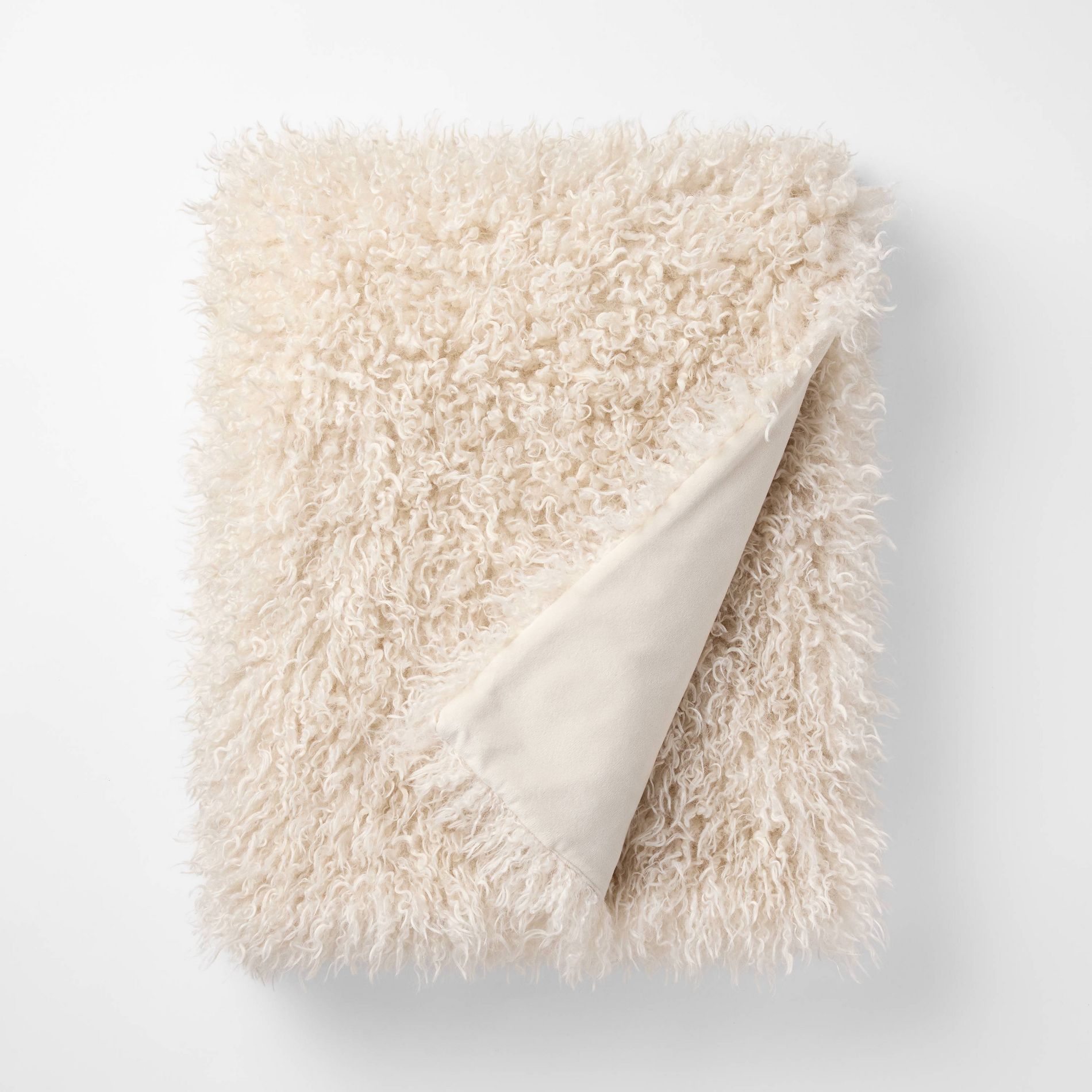 Cream Extra Plush Throw - 50 x 50" - Threshold™ designed with Studio McGee