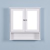 GlasFlength Decorative Wall Mirrors Wall Art Bathroom Decor Cabinet Vanity Medicine Cabinet Mirrors for Bathroom Wall, White, 22.05"*5.12"*22.8" - 2 of 4