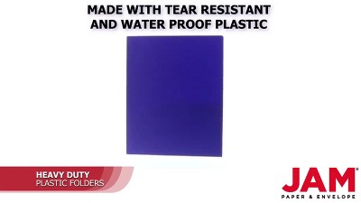 ReliThick 60-Pack Plastic Pocket Folders - 2 Pockets, Assorted Colors, Letter Size, With Labels & Card Slot