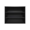 INFURNIC Decorative Wall Shelf Wally 3-Tier Open Wall Cabinet with Spacious Shelves for Storage and Display Modern Design, Black, 12"*36"*30" - 3 of 4