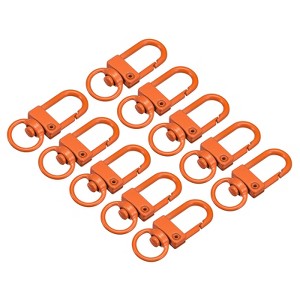 Unique Bargains DIY Craft Key Organization Lobster Claw Lanyard Swivel Clasps 1.3" x 0.51" 16 Pcs - 1 of 4