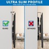 Mount-It! Low-Profile Large TV Mount | Flush TV Wall Mount | Ultra-Slim Fixed TV Mount for 42 - 70 Inches Screen TVs | 220 Lbs. Capacity | Black - 3 of 4
