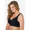 Comfort Choice Women's Plus Size Front-Close Cotton Wireless Posture Bra - image 4 of 4