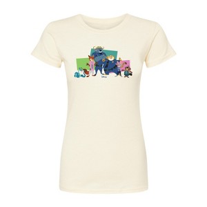 Women's - Zootopia - Nick, Judy, And Friends Fitted Graphic T-Shirt - 1 of 3