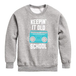 Boys' - Instant Message - Kids Crew Fleece Graphic Long Sleeve Fleece Sweatshirt - 1 of 4
