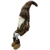 Northlight Sitting Christmas Gnome with Striped Dangling Legs - 34" - 2 of 4