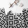 Bacati - Love Black/white Diamond Crib/Toddler Bed Skirt - 2 of 4