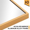 MAYEERTY 64.17x21.26x0.79in Aluminum Thin Edge Right-Angle Rectangle Gold Full-Length Mirror with Stand - 2 of 4