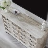 SinCiDo 54" Wide Farmhouse Dresser, 8 Drawer Wood Chest of Drawers w/Natural Texture, Vintage Bedroom Storage Dressers - 4 of 4