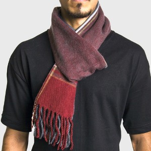 Alpine Swiss Mens Plaid Scarf Softer Than Cashmere Scarves Winter Shawl - 1 of 4
