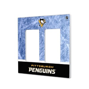 NHL Eastern Conference Teams Ice Wordmark Hidden-Screw Light Switch Plate for Double Rocker - 1 of 4