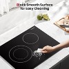 GASLAND PRO CH1212BF 21 Inches 2 Burners Built-in Ceramic Electric Cooktop, ETL , 240 V 3700 W, Touch Control - 4 of 4