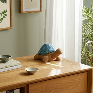 Ceramic Turtle Figurine - Tortoise Tabletop Statue - Casual Home Decor for Living Room, Bedroom, Office - 1 of 4