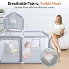 GOTGELIF 47"x47" Starry Print Baby Playpen Portable Playard with Basketball Hoop - 3 of 4